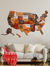 3D United States Wooden Map Puzzle